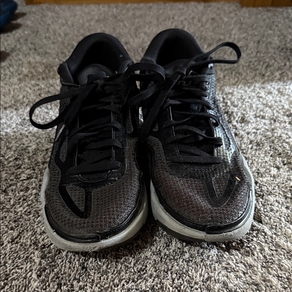 Jordan Black and Gray Men's Shoes